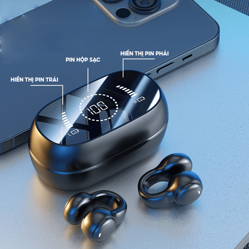 Tai nghe không dây bluetooth dẫn truyền xương m47 thiết kế thể thao âm thanh lớn độ bền cao | BigBuy360 - bigbuy360.vn