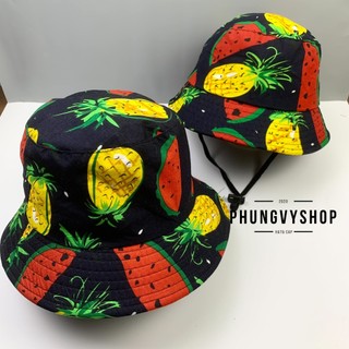 Có Size Lớn & Bé- Mũ bucket tai bèo vành unisex gia đình cặp phungvyshop- Nón / BO TRÁI CÂY /