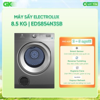 Eds854n3sb - máy sấy thông hơi electrolux 8.5kg eds854n3sb - giao toàn quốc