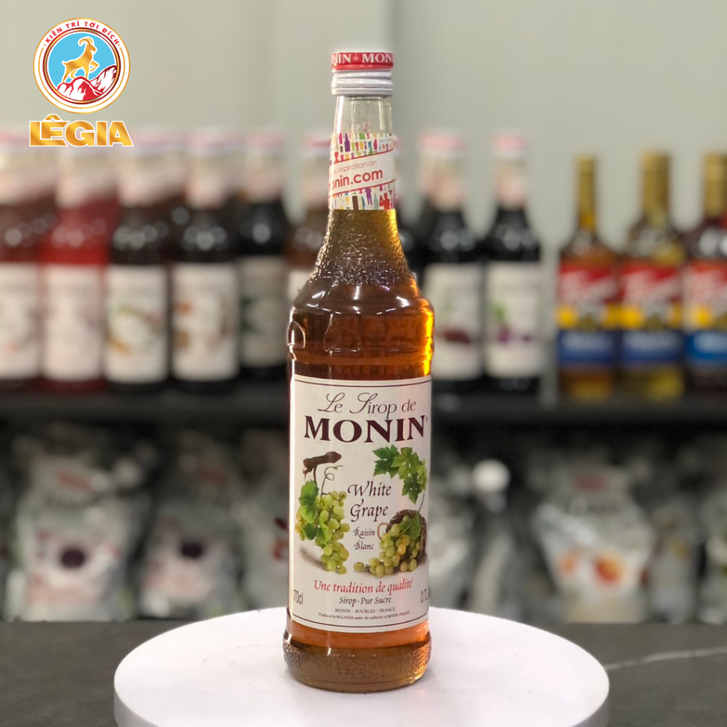 SYRUP MONIN NHO TRẮNG 700ML DATE THÁNG 11/2024 - WHITE GRAPE MONIN SYRUP