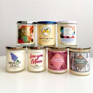 Nến thơm 1 bấc bath & body works 227g nhiều mùi - bbw single wick candle 8 oz