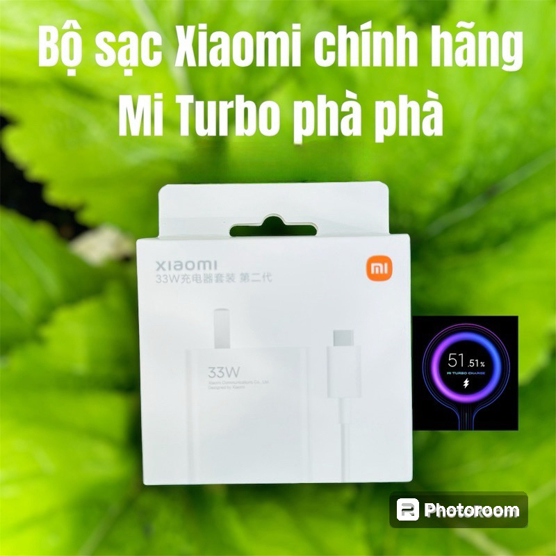 [CAM KẾT CHÍNH HÃNG] Bộ sạc Xiaomi 33w,45w, 55w, 67w, 90w, 120w Mi Turbo sạc ĐT Xiaomi cực nhanh, mớ