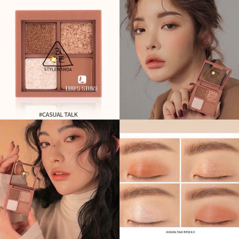 Bảng Phấn Mắt 3C..E Casual Talk Mini Multi Eye Color