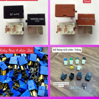 Relay 12v 4 chân, 5 chân denso , nais , omron, hàng tháo xe chính hãng