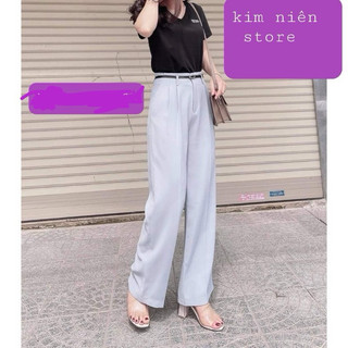 QUẦN TÂY ỐNG RỘNG CẠP LIỀN CÓ ĐỈA-506