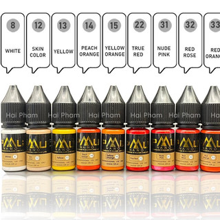 [CHÍNH HÃNG] Mực Nano PMU Phun Xăm Mày Môi Mí, Size 3.3ml, Full 10ml