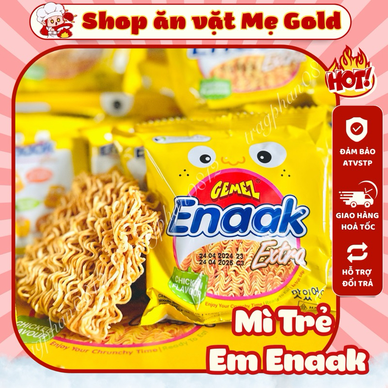 Combo mì trẻ em Enaak Indonesia vị gà nướng ăn liền (gói 30g)