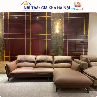 Sofa phòng khách ,sofa góc forlis bọc da cao cấp ,hiện đại phong cách bắc âu