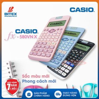 Máy Tính Casio FX 580VNX Chính Hãng Nhập Khẩu 521 Tính Năng Có Thể Chuyển Đổi Tiếng Việt casio 580 cho học sinh cấp 3