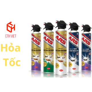 Xịt muỗi không mùi - có mùi các loại côn trùng ars jet gold 600ml tiện lợi