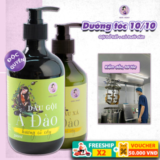 Combo dầu gội xả thảo dược thiên nhiên, giảm rụng tóc, phục hồi tóc hư tổn, dưỡng mềm sâu MỘC NHAN