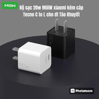 Củ sạc nhanh pd 3.0 max 20w xiaomi zq20cn-c miiiw cube pd/qc 3.0