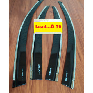 Vè mưa Che Mưa Xe Toyota Vios 2024-2014 chỉ Inox Loại cao cấp Vios 2019 - 2023, Vè che mưa Chỉ Inox Vios 2019 - 2022