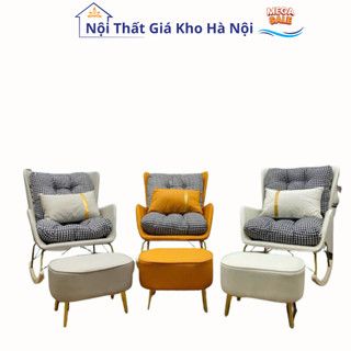 Ghế sofa bập bênh, thư giãn lười đọc sách, xem tivi , Nhập Khẩu Cao Cấp, Tặng Ghế Đôn