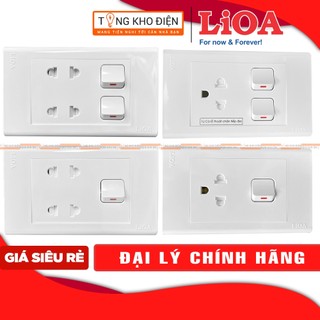 [CHÍNH HÃNG] Mặt ổ cắm + công tắc LiOA (âm tường + lắp nổi)