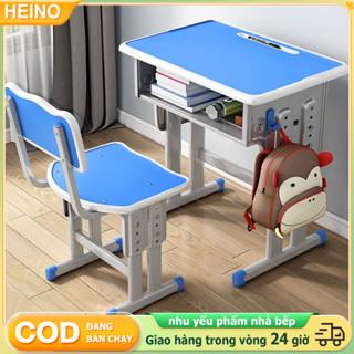 HEINO Bộ Bàn Học Sinh Thông Minh Cho Bé Có Ngăn Bàn,Chống Gù Chống Cận Kèm Có Điều Chỉnh Được