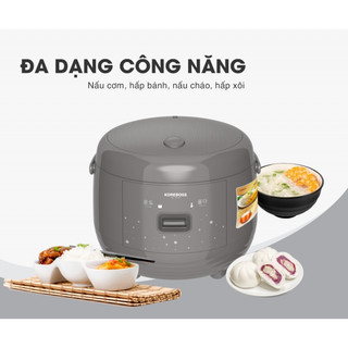Nồi cơm điện quai xách lòng niêu Koreboss KR-19T nấu cơm ngon, chống dính tốt, an toàn (850W)