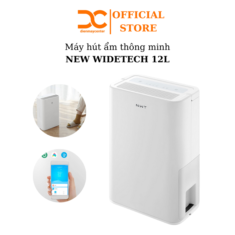 Máy hút ẩm thông minh NEW WIDETECH 12L - Bảo hành 6 tháng - Shop DC Center