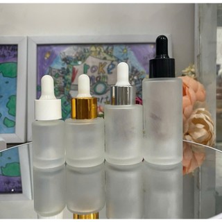 Chai lọ thủy tinh chai thủy tinh vai ngang phun mờ 10ml, 20ml,30ml, 50ml