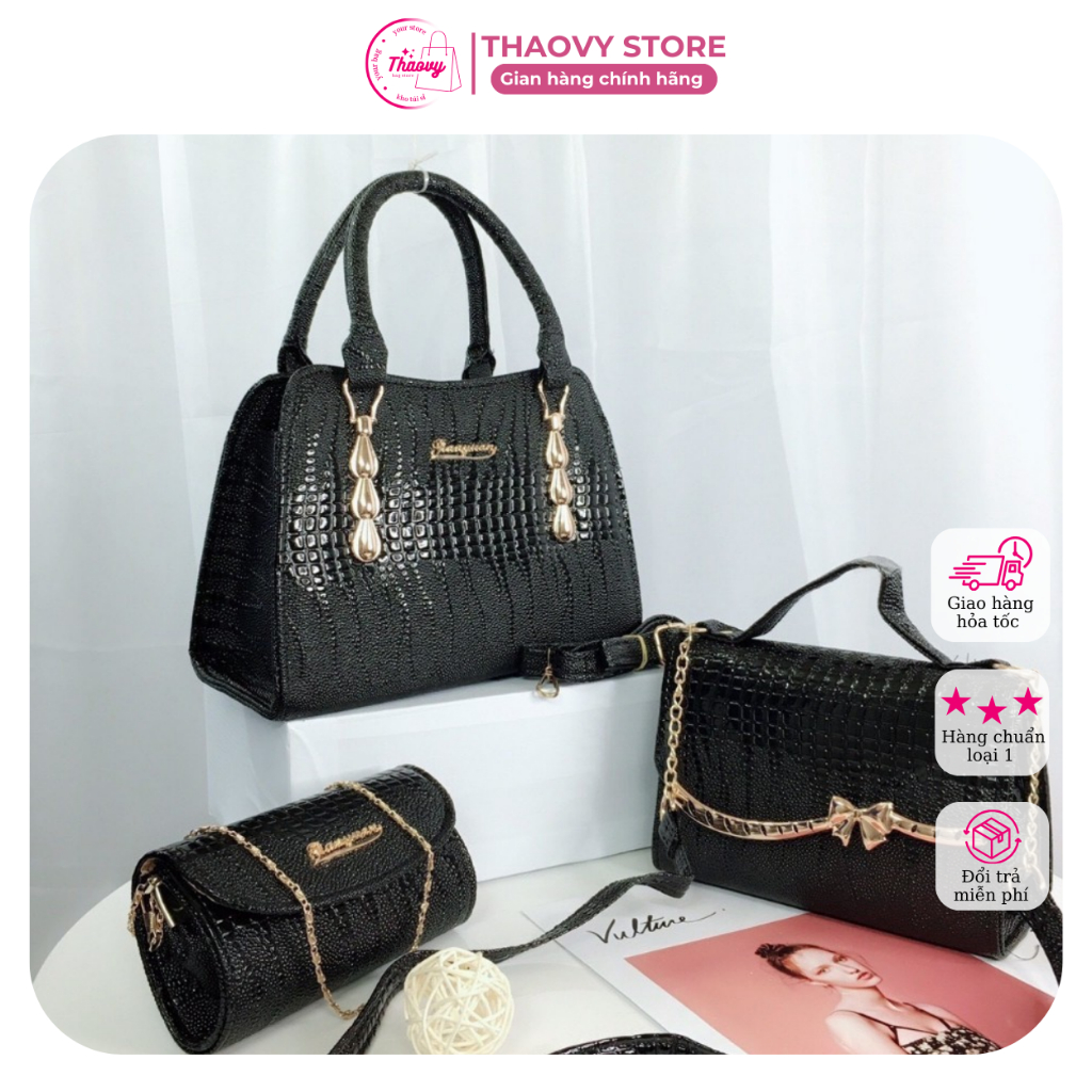 Túi xách nữ nơ, đeo chéo thời trang công sở, túi xách trung niên - Hải Minh Store
