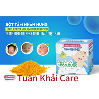 [CHÍNH HÃNG] Bột pha nước tắm trẻ em Nhân Hưng - Hộp 30 Gói