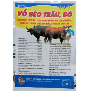 VỖ BÉO TRÂU, BÒ gói 1kg