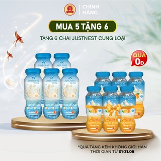 [TẶNG 6 CHAI] Nước yến thật Justnest 8% yến chưng (160ML)
