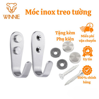 Móc treo tường inox tiện lợi - Móc treo tủ áo quần - Móc treo