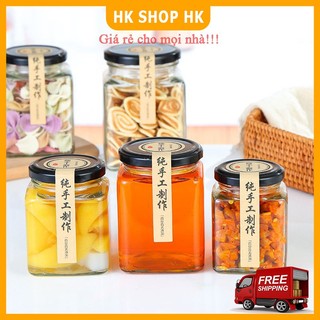 Combo lọ thủy tinh đựng mật ong, đựng gia vị, mứt, decor,...