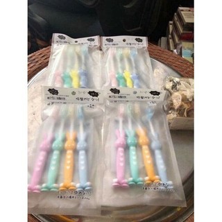 SÉT 4 BÀN CHẢI CON VẬT CHO BÉ DỄ THƯƠNG NGỘ NGĨNH KÍCH THÍCH BÉ VỆ SINH RĂNG MIỆNG