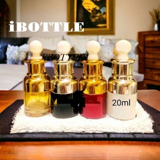 Chai lọ sang chiết mỹ phẩm - Chai thủy tinh cổ xi nắp bóp nấm 20ml