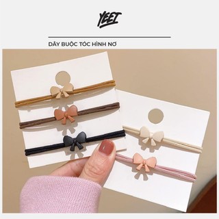 Dây chun buộc tóc mặt hình nơ (Quà tặng khách hàng YEET_Official)