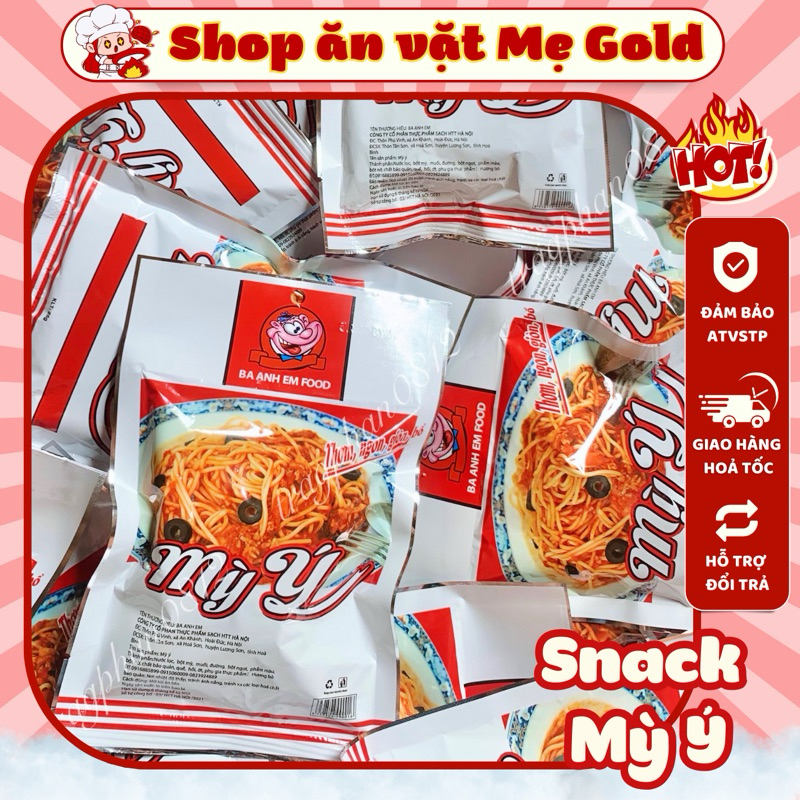 Combo gói snack mỳ Ý Ba Anh Em Food (gói 26g)