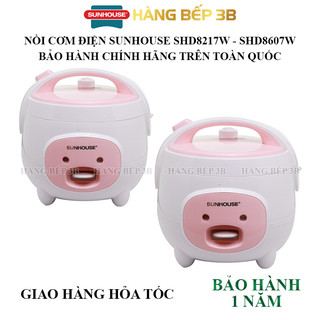 Nồi cơm điện nắp gài Sunhouse 1.8 lít SHD8607W - Bảo hành chính hãng 12 tháng toàn quốc
