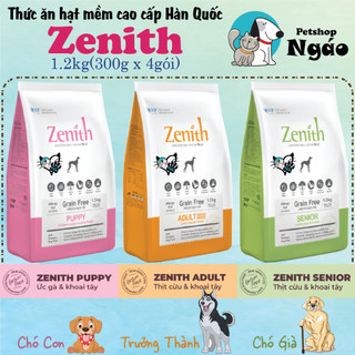 Zenith Thức ăn hạt mềm Hàn Quốc cho chó con và chó trưởng thành Zenith Puppy và Zenith Adult 1,2kg
