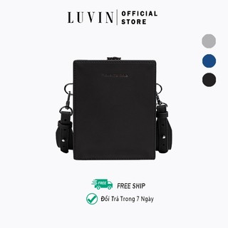 Túi Hộp Đeo Chéo Da Cao Cấp LUVIN, Không Gian Túi Rộng Chứa Nhiều Đồ, Phong Cách Hàn Quốc