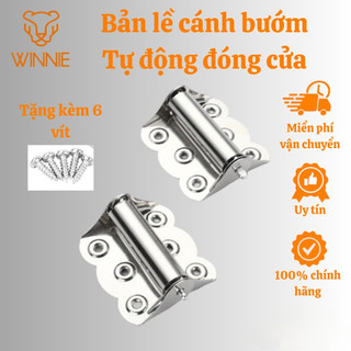 Bản lề cánh Buớm bằng inox tự động đóng cửa - Bản lề lò xo tự động đóng cửa