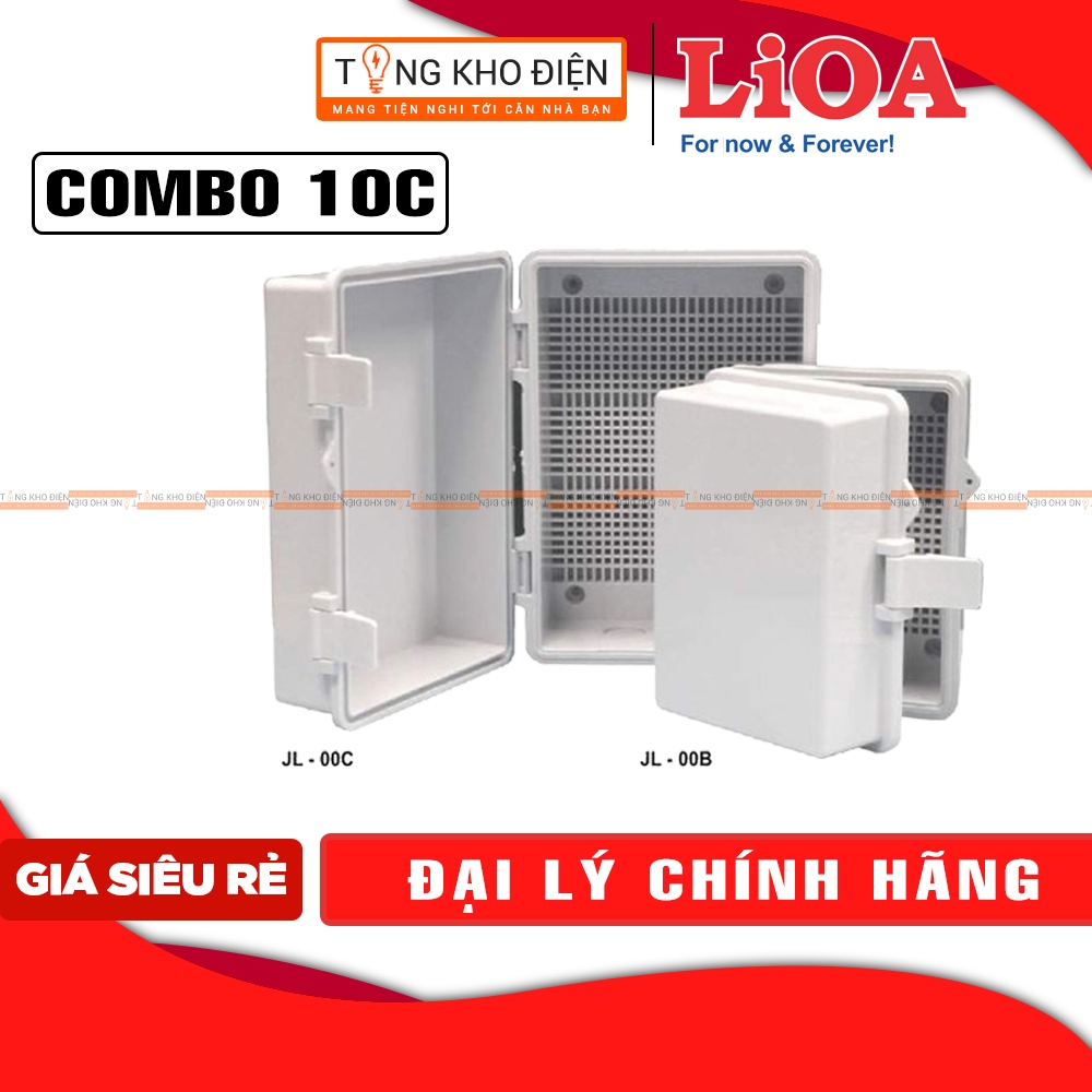 [COMBO 10C] Tủ điện LiOA chống cháy, chống nước-hộp kỹ thuật JL-00C (loại lớn) & JL-00B (loại nhỏ)