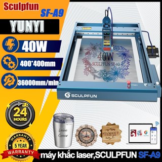 máy khắc laser,SCULPFUN SF-A9 máy cắt laser mini 40W,tùy chỉnh diy có thể khắc gỗ,da,thép không gỉ - Bảo hành 5 năm