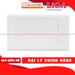 Mặt che trơn LiOA [CHÍNH HÃNG] Nhựa Trắng, Mặt bịt ổ điện không sử dụng