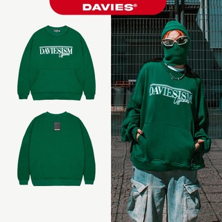 Áo sweater nỉ DAVIES nam nữ form rộng màu xanh local brand Community| D29-HD11