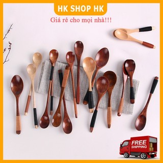 [Mua LẺ - Giá SỈ] Thìa muỗng gỗ cán dài lấy cafe, lấy saffron, múc mật ong đa năng, tiện dụng