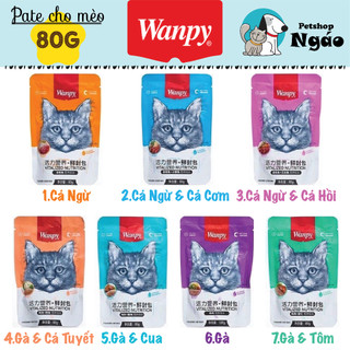 Pate cho giành cho mèo wanpy 80g __ => pate wanpy <=