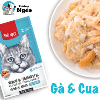 [ Combo 24 , 48 gói ] Pate cho giành cho mèo Wanpy 80g __ => PATE WANPY <=