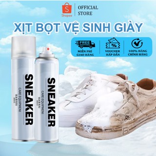 Chai xịt tạo bọt vệ sinh giày Sneaker, Dung dịch vệ sinh giày giặt khô giày cao cấp