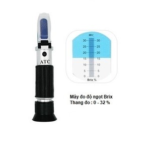 Máy đo độ NGỌT Brix (thang đo 0-32 %) - Khúc xạ kế đo độ ngọt hoa quả, bánh kẹo...nhãn hiệu ATC