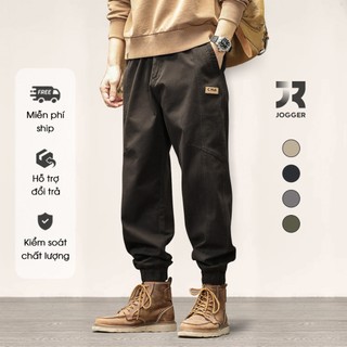 Quần jogger nam vải cotton dày dặn mềm mịn co giãn, form đứng 4 màu nam tính - Jr Jogger Casual