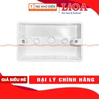 Đế âm đơn LiOA [CHỐNG CHÁY] dùng cho mặt chữ nhật (có thể dùng cho những mặt chữ nhật khác như Sino...)