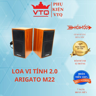 Loa vi tính  ARIGATO M22 chuẩn 2.0 hàng chính hãnh.Âm thanh trầm cực hay.bảo hành 6 tháng