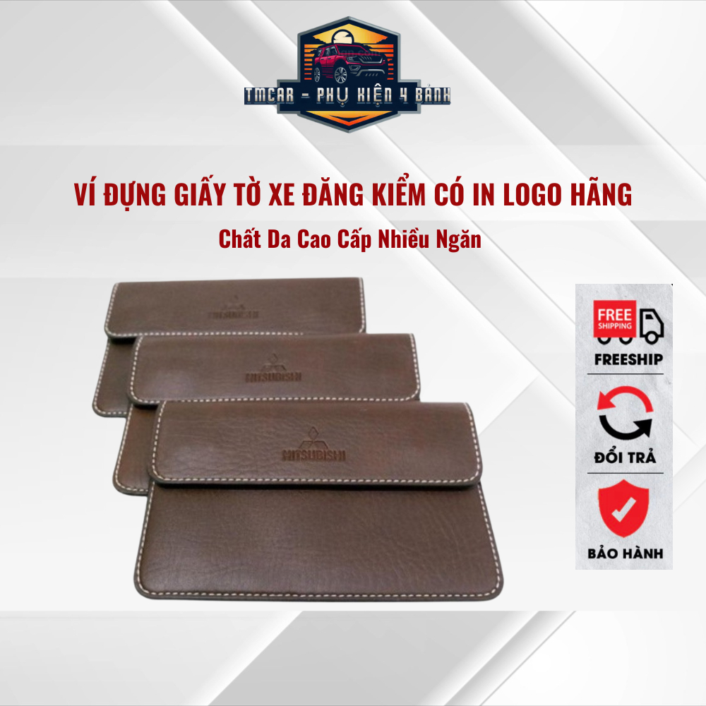 Ví Đựng Giấy Tờ Xe Cao Cấp với Logo Hãng Xe